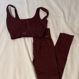 Bo+Tee brown Activewear Set
